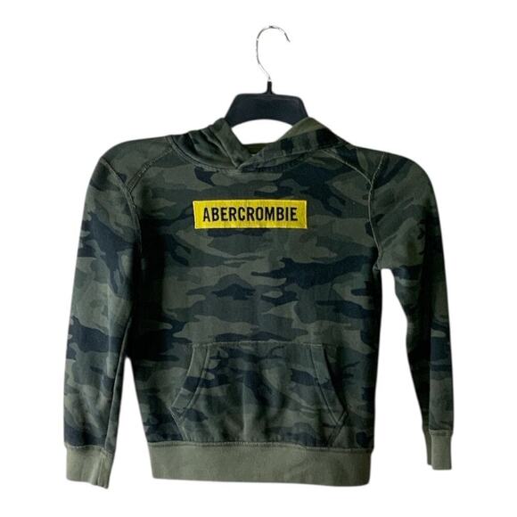Abercrombie & Fitch Other - Abercrombie Camouflage Sweatshirt Hoodie Kids 7/8 Spell Out Casual Camo Pullover